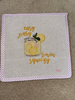 Easy Peasy Lemon Squeezy Needlepoint Canvas