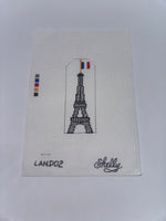 Eiffel Tower needlepoint canvas