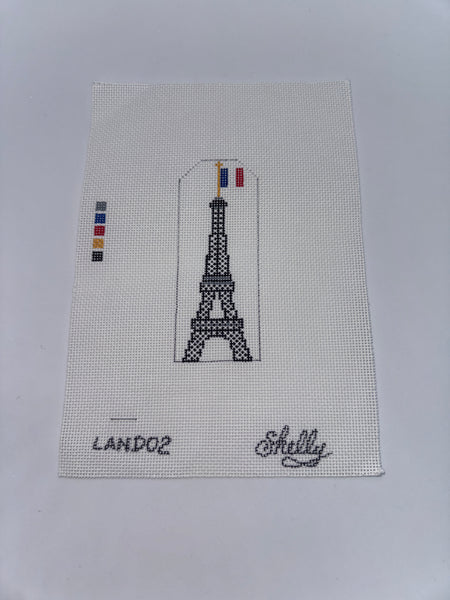 Eiffel Tower needlepoint canvas