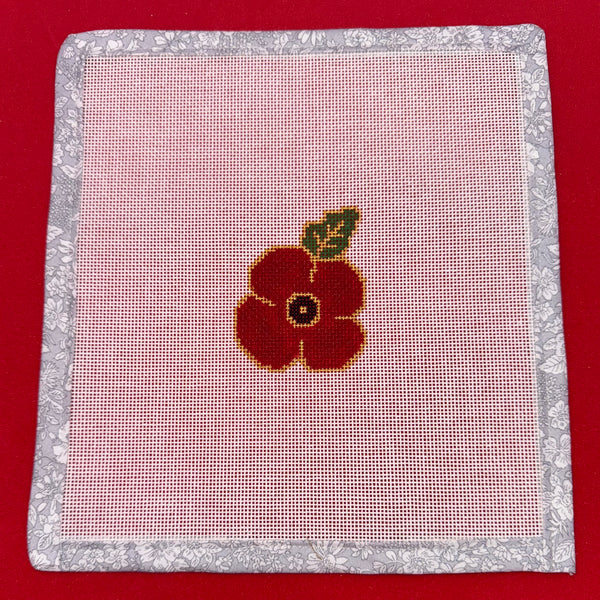Needlepoint Rememberance Poppy - Canvas ONLY