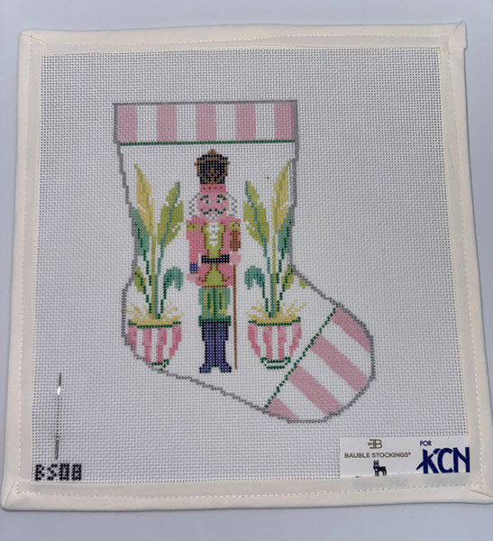 Nutcracker Bauble Stocking Needlepoint Canvas